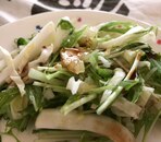 水菜と白菜とキャベツとセロリのグリーンサラダ